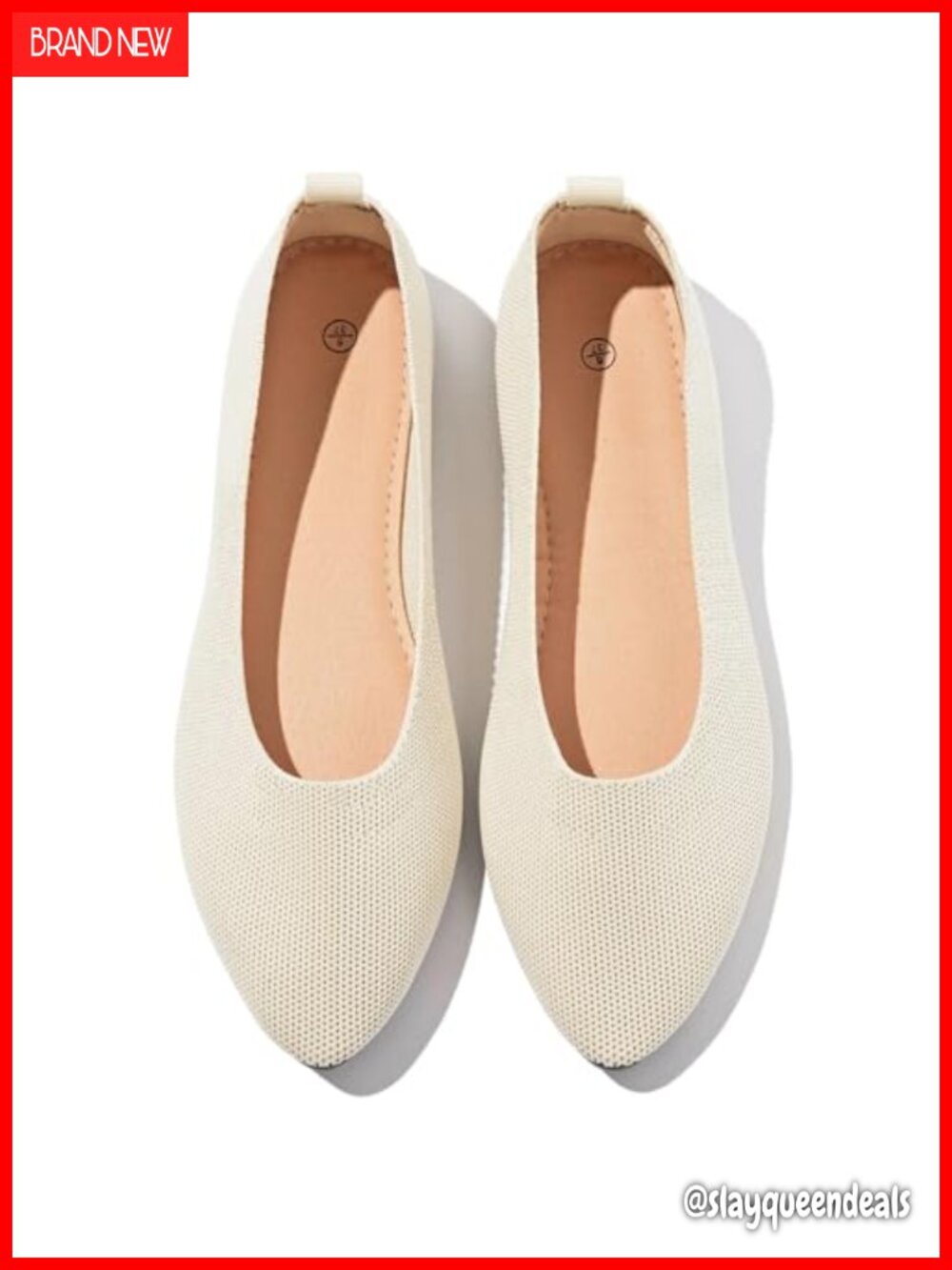 Shupua Women's Pointed Toe Ballet Flats Mesh Slip On Casual
